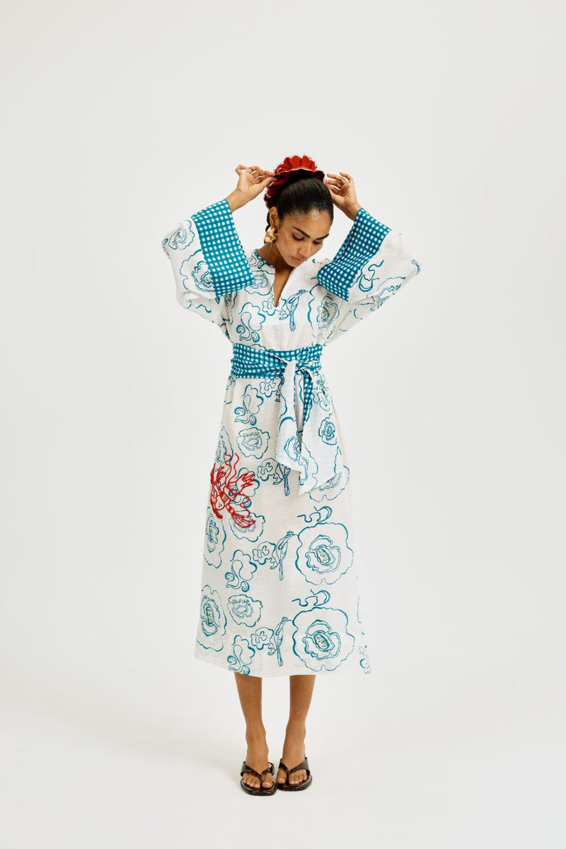 Amari Kaftan Dress satin by JodiLife for women Worldwide