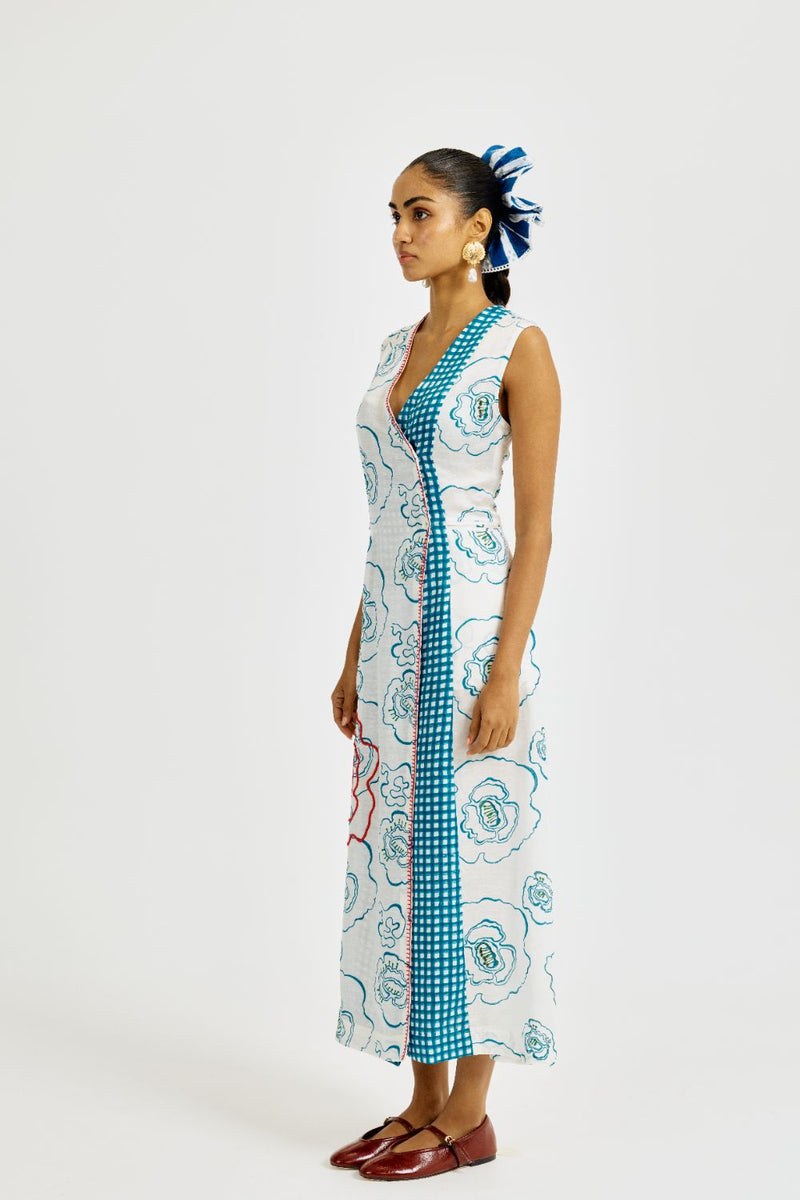 Amari Wrap Dress satin by JodiLife for women Worldwide