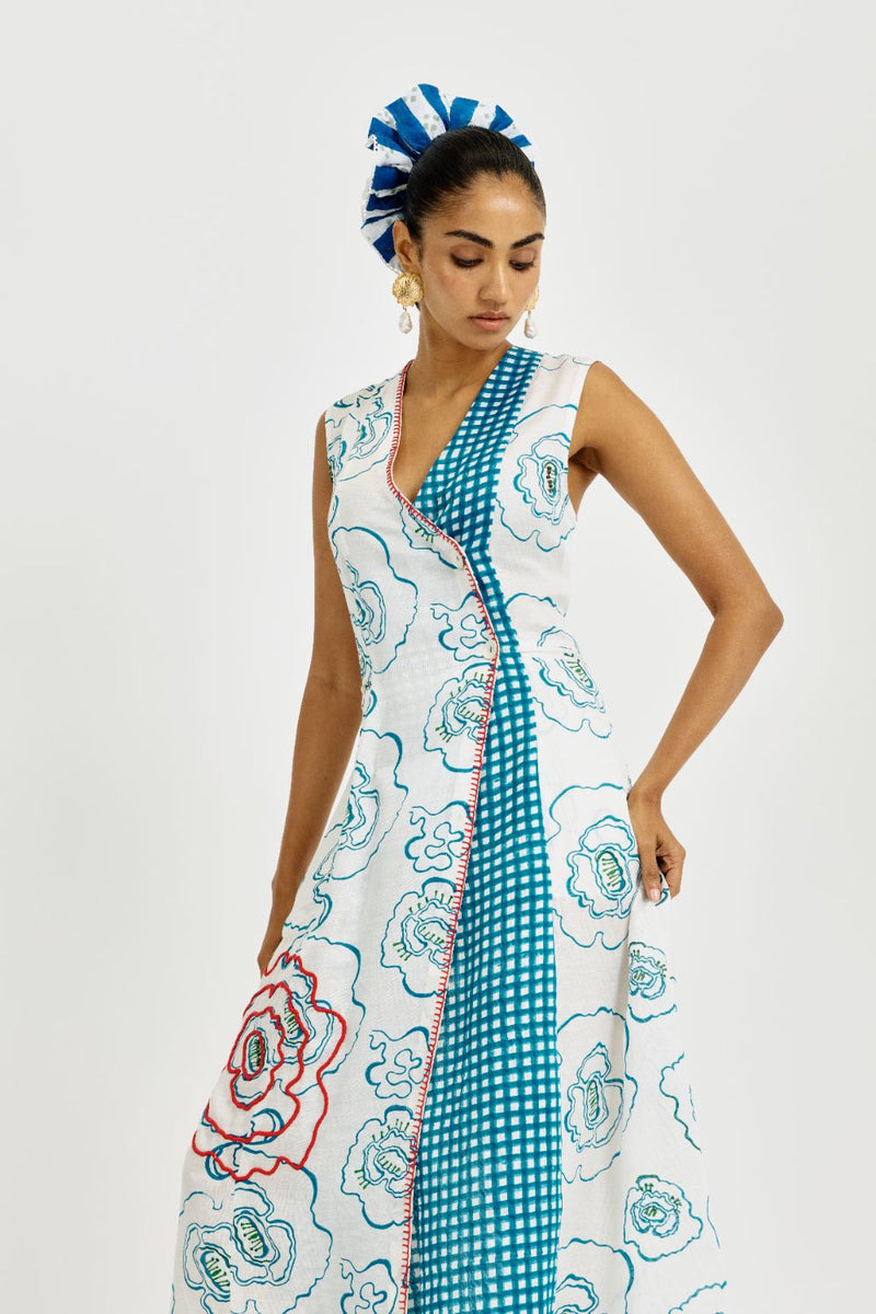 Amari Wrap Dress satin by JodiLife for women Worldwide