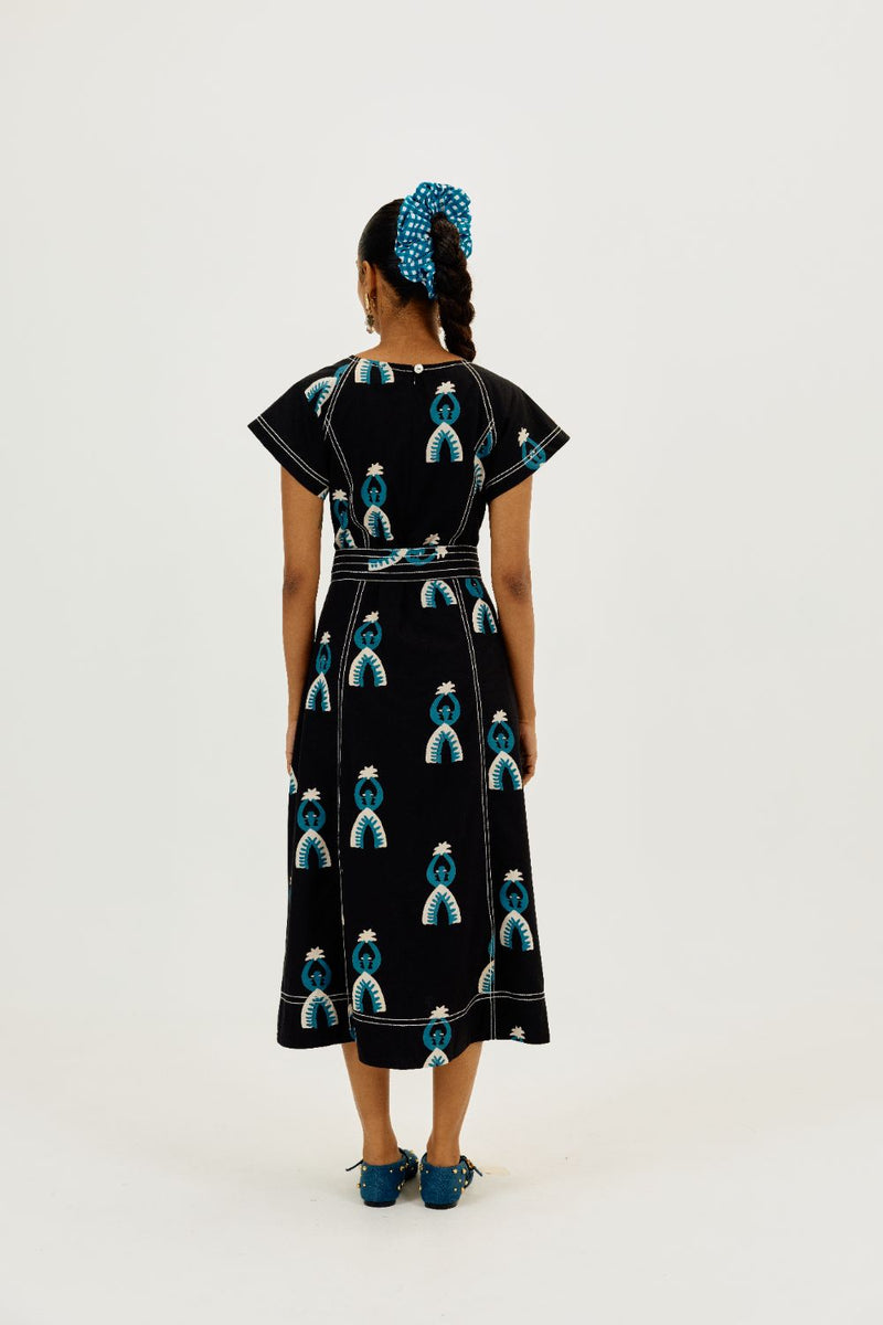 Africana Day Dress poplin by JodiLife for women Worldwide