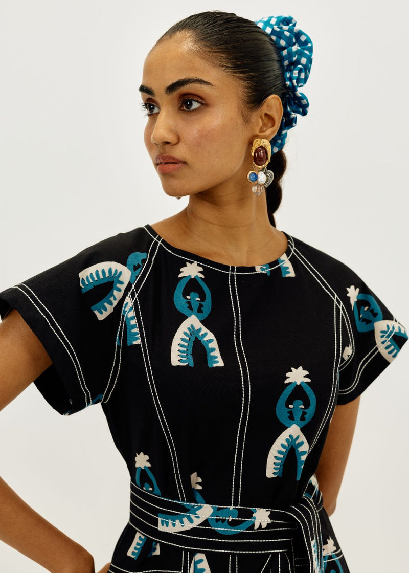 Africana Day Dress poplin by JodiLife for women Worldwide
