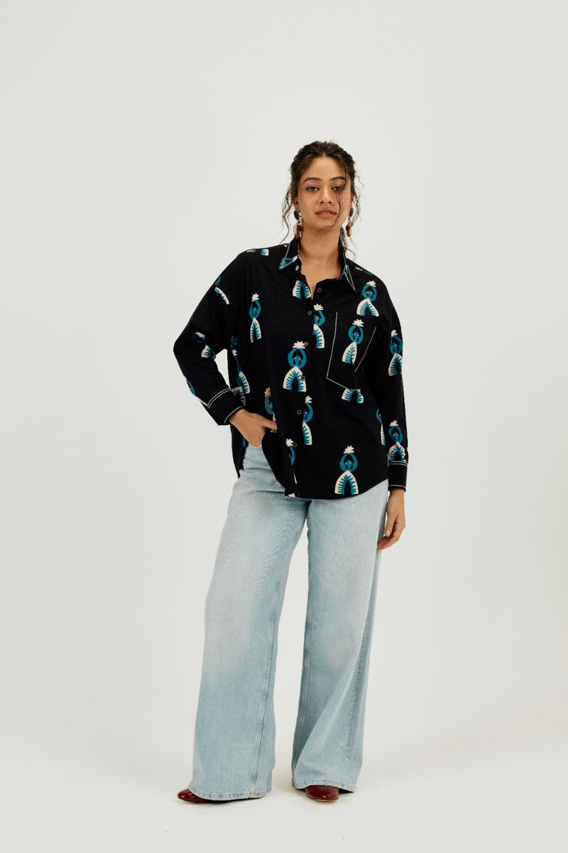 Africana Shirt poplin by JodiLife for women Worldwide