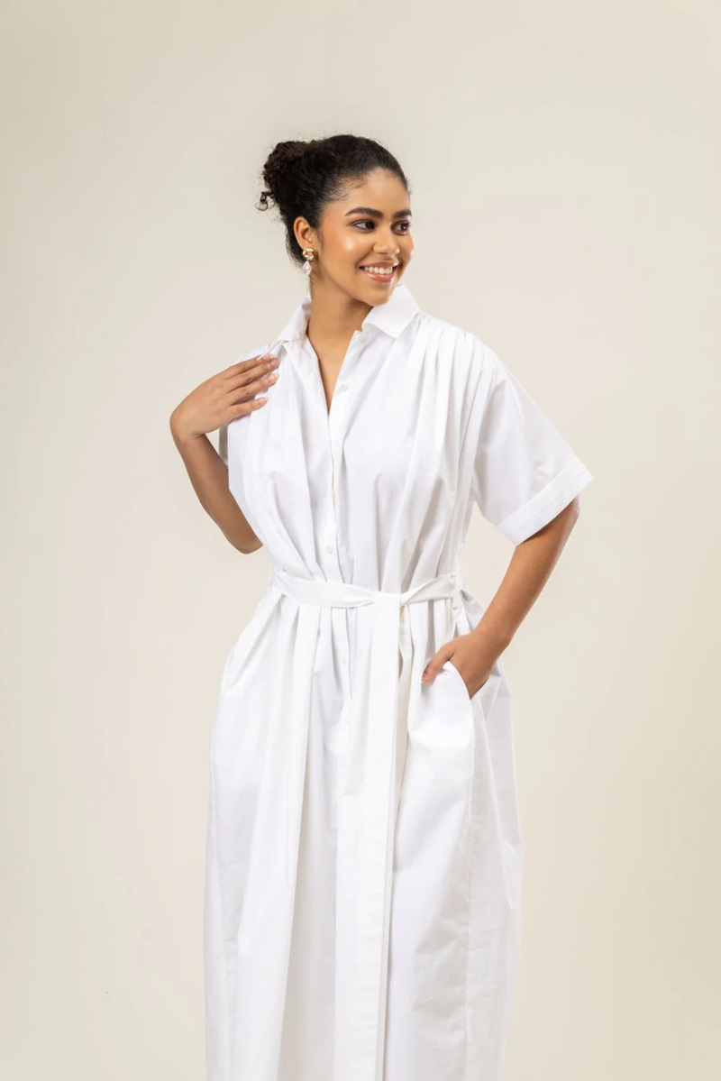 ZORA DRESS by Doodlage in white color for women Worldwide