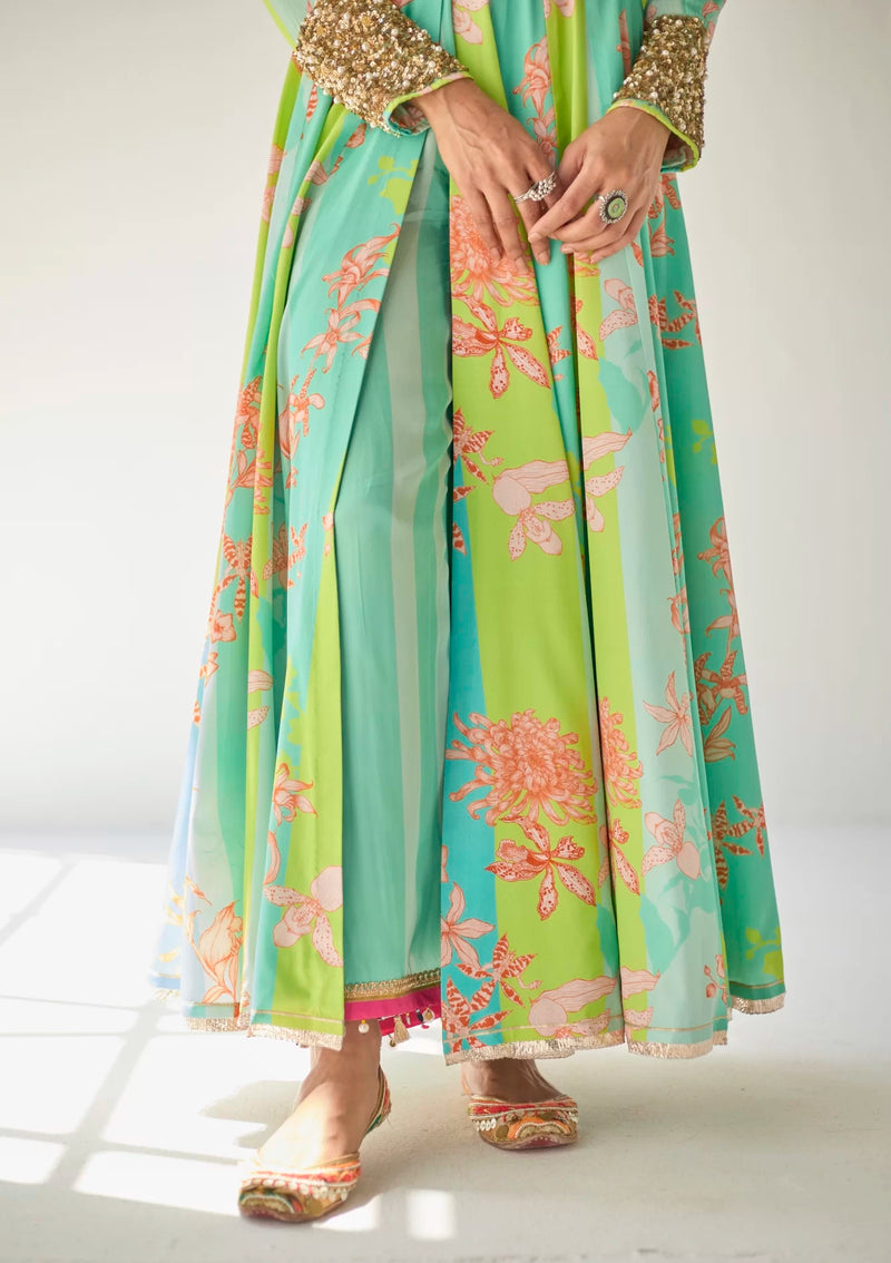 FEROZY ORCHID ANARKALI SET Kurta Sets by Rajiramniq for women Worldwide