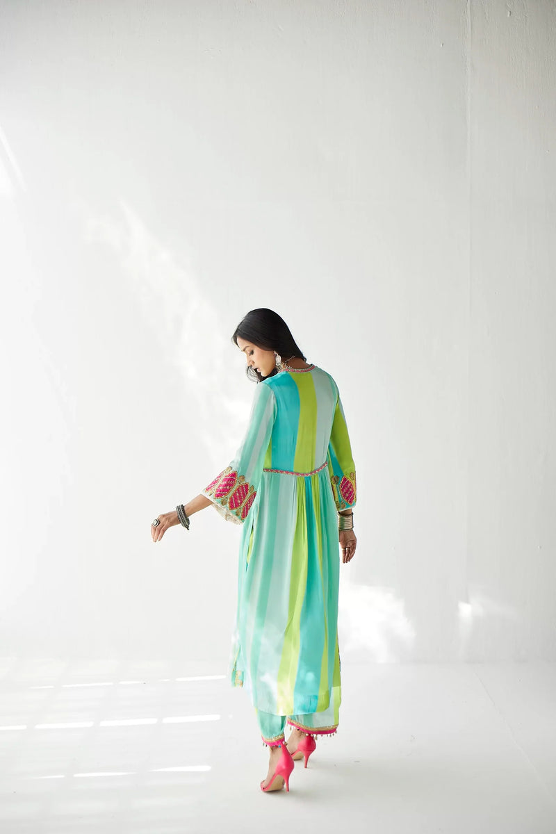 FEROZY BELL SLEEVE KURTA SET Kurta Sets by Rajiramniq for women Worldwide
