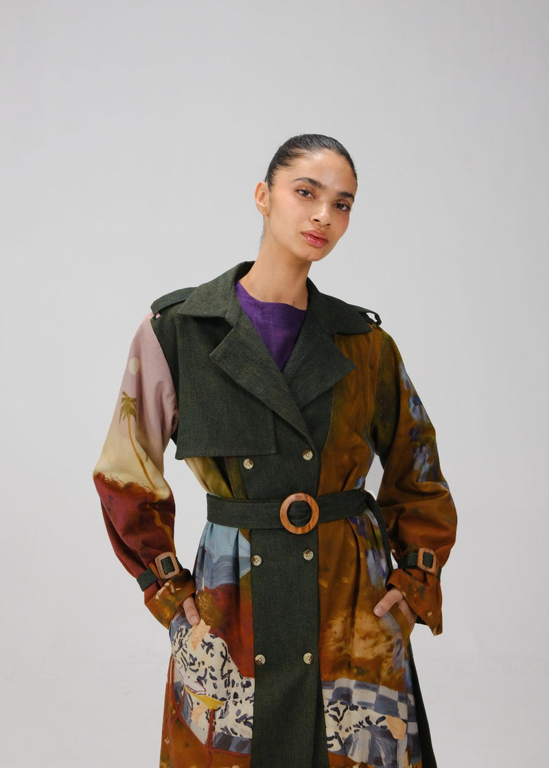 DENIM TRENCH SET-Lakeside twill by CORD for women Worldwide