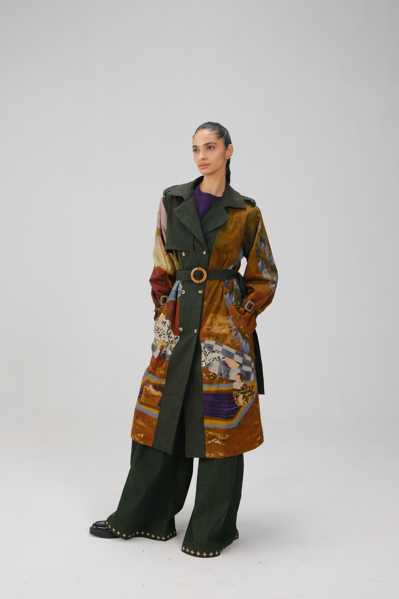 DENIM TRENCH SET-Lakeside twill by CORD for women Worldwide