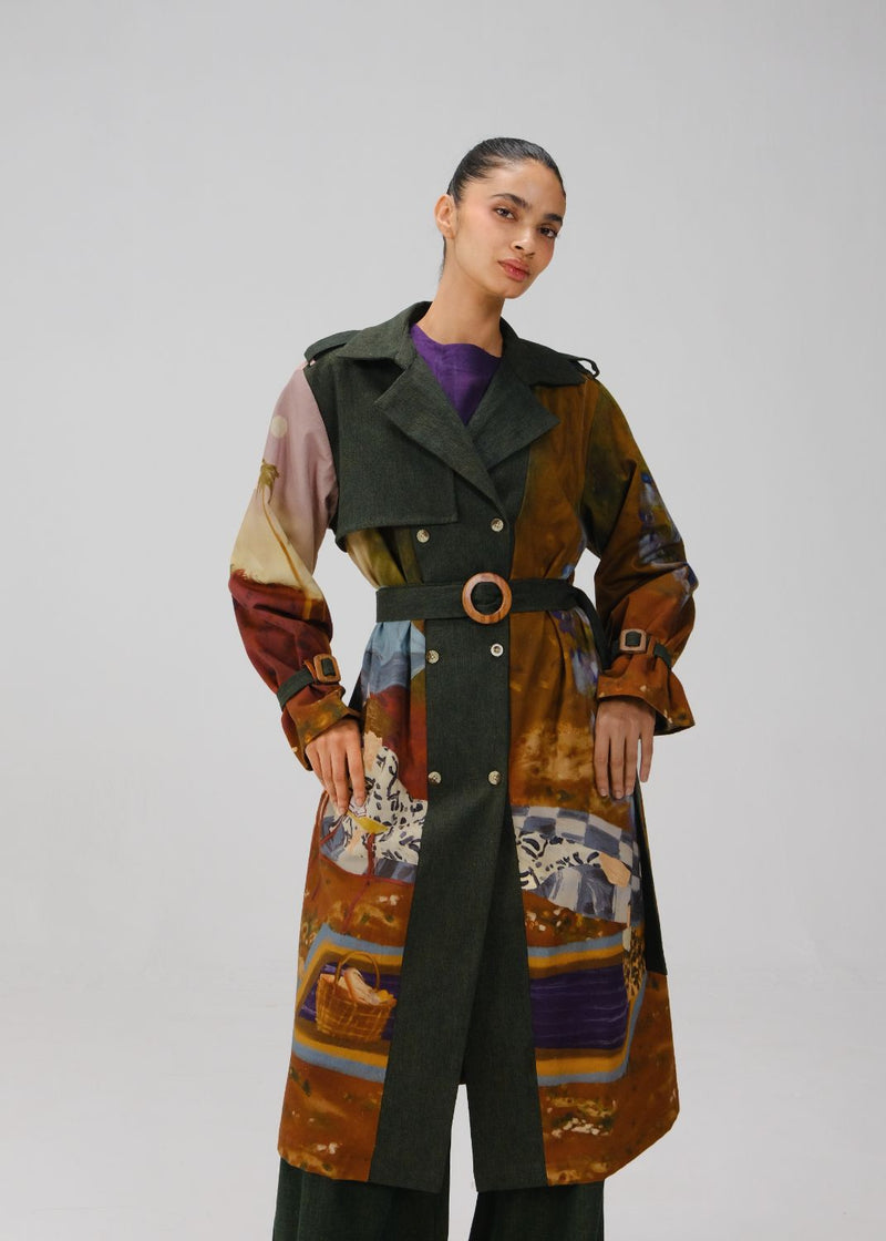 DENIM TRENCH SET-Lakeside twill by CORD for women Worldwide