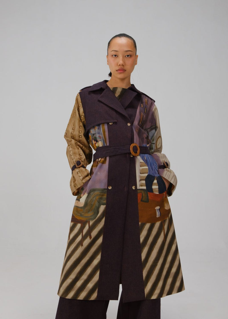 DENIM TRENCH-Living Room twill by CORD for women Worldwide
