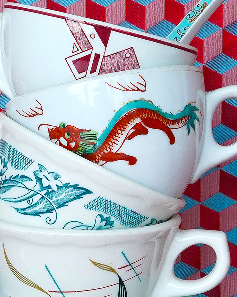 Still Life in Jade & Ruby Red