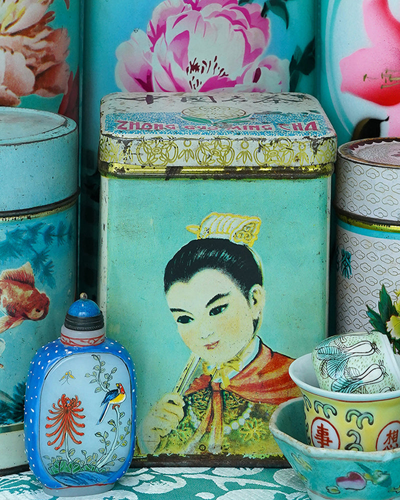 Still Life in Turquoise & A Pop of Pink