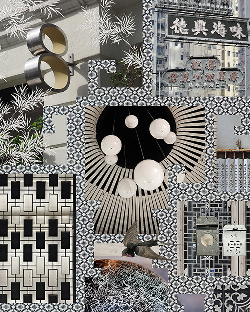 Chinese Lattice In Monochrome