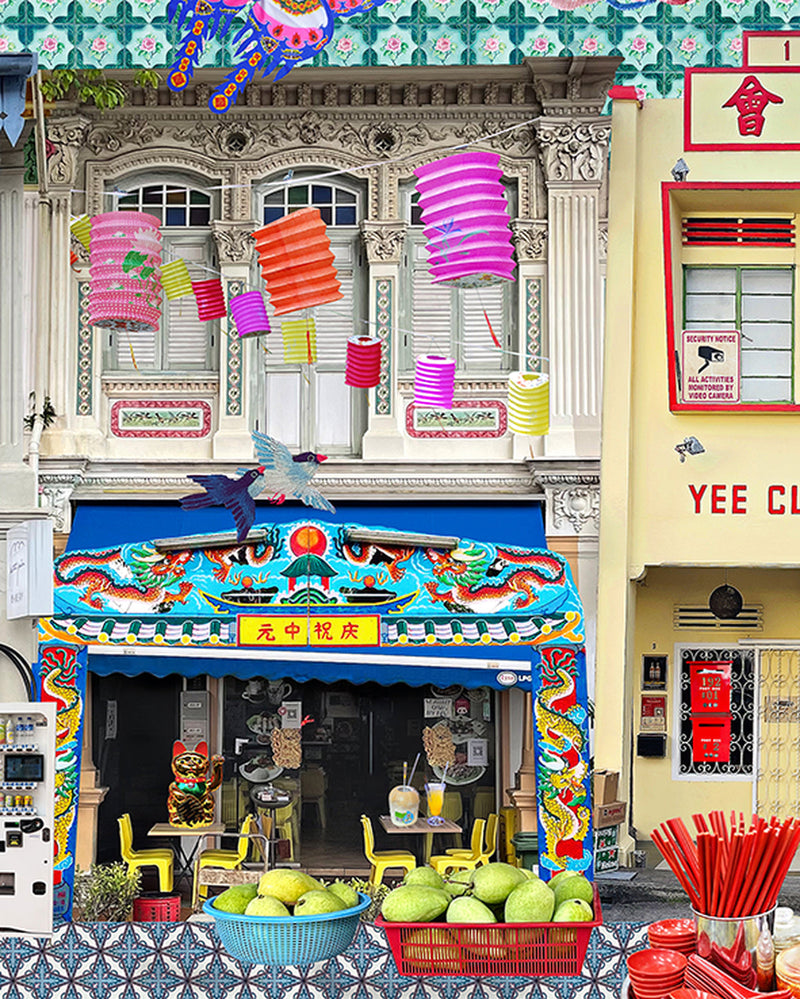 Singapore Shophouses In Heritage Brights