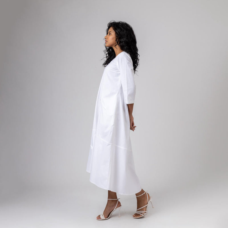 JILL WHITE DRESS by Doodlage in white color for women Worldwide