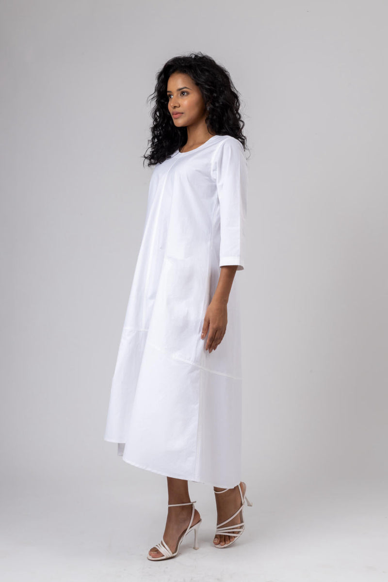 JILL WHITE DRESS by Doodlage in white color for women Worldwide