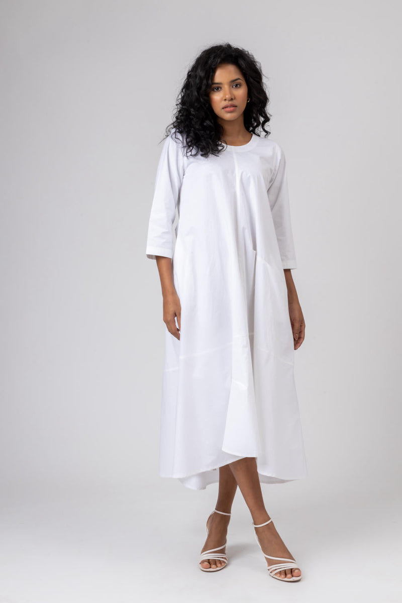 JILL WHITE DRESS by Doodlage in white color for women Worldwide