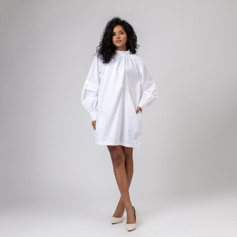 ALICE WHITE DRESS by Doodlage in white color for women Worldwide