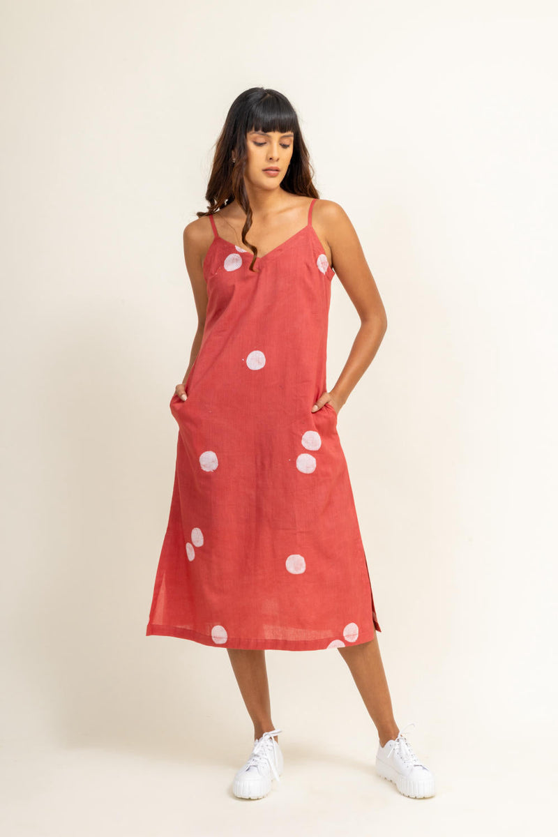 CORAL SLIP DRESS by Doodlage for women Worldwide