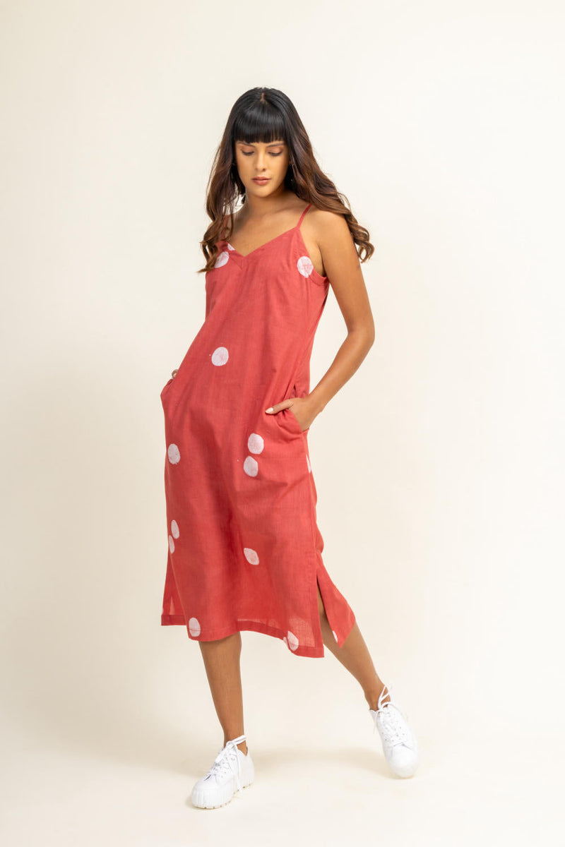 CORAL SLIP DRESS by Doodlage for women Worldwide