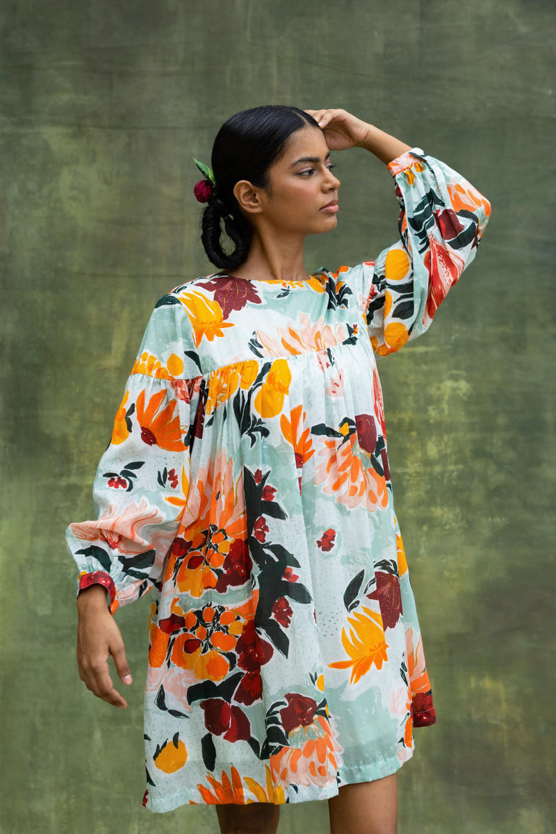 Tyana Printed Dress mul by Doodlage in multi color for women Worldwide