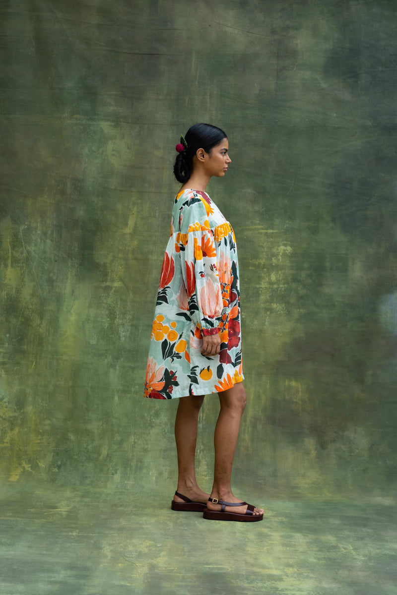 Tyana Printed Dress mul by Doodlage in multi color for women Worldwide