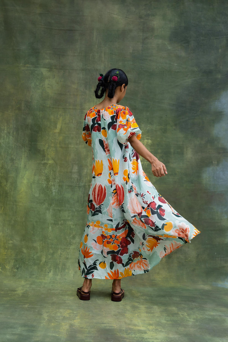 Jill Printed Dress mul by Doodlage in multi color for women Worldwide