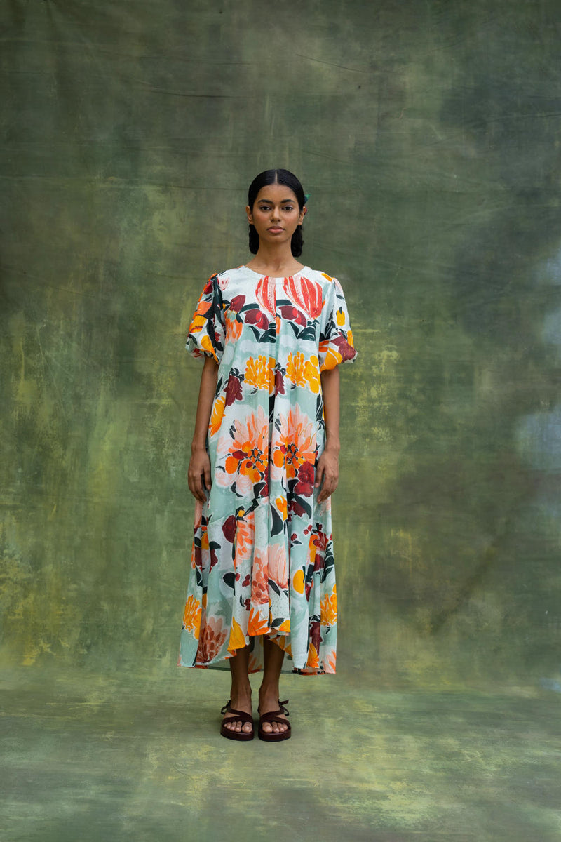 Jill Printed Dress mul by Doodlage in multi color for women Worldwide