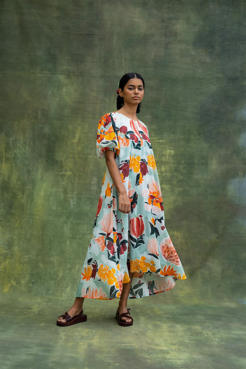 Jill Printed Dress mul by Doodlage in multi color for women Worldwide