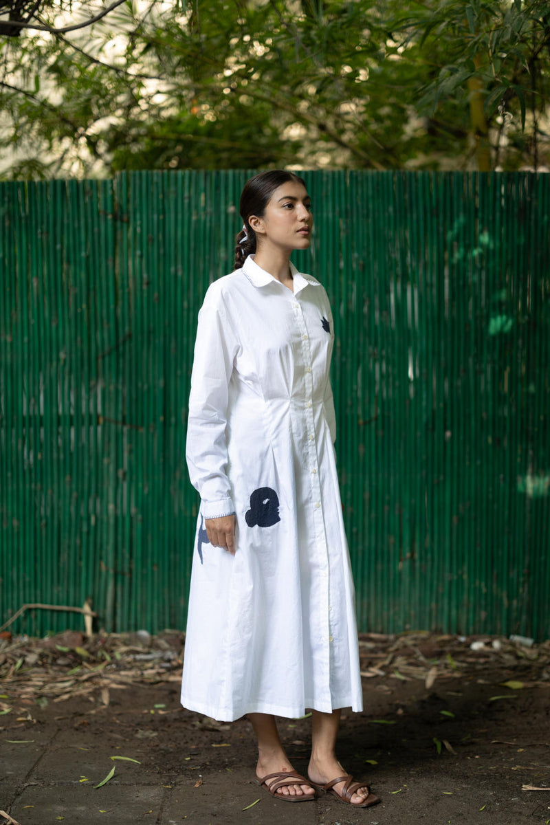 Cecile White Dress by Doodlage in white color for women Worldwide