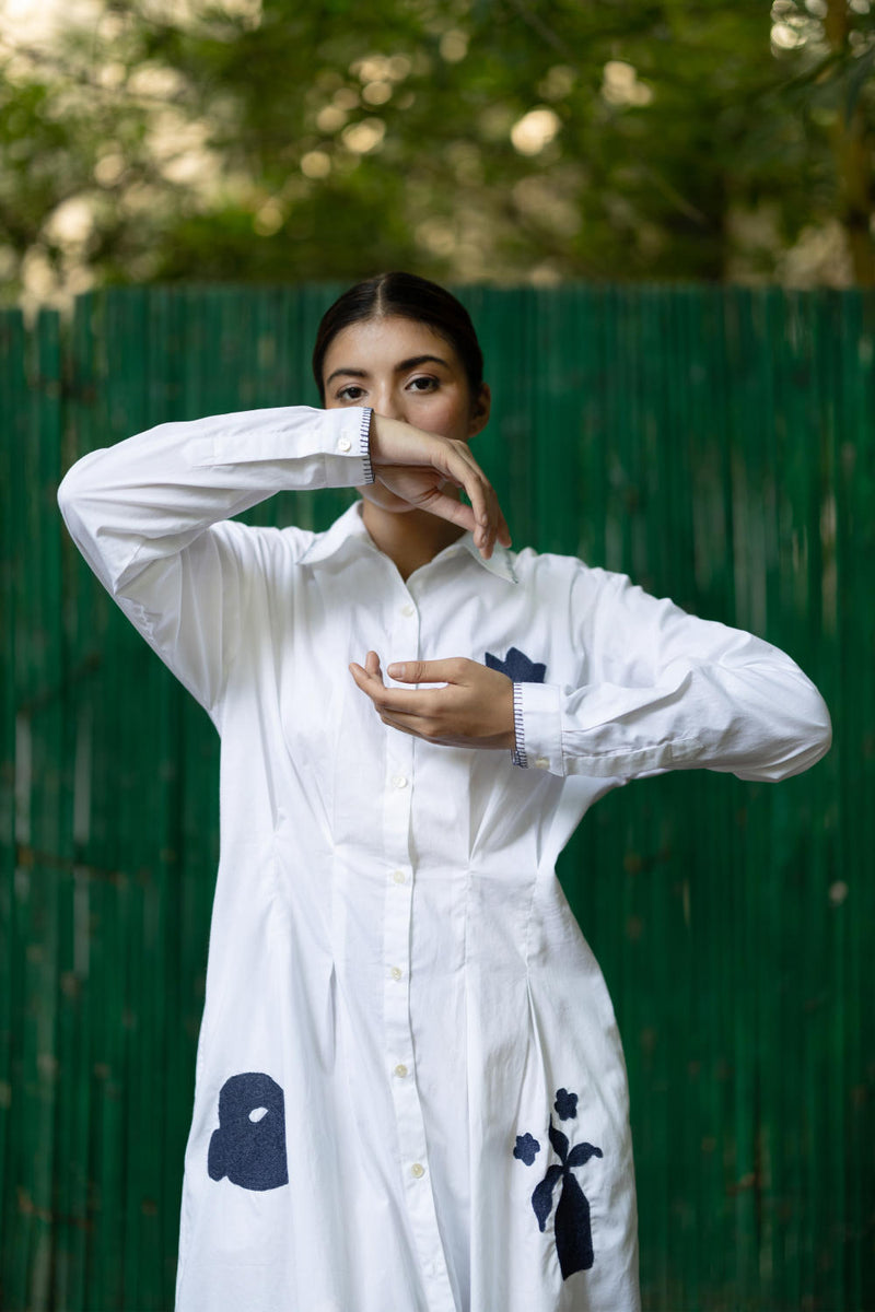 Cecile White Dress by Doodlage in white color for women Worldwide