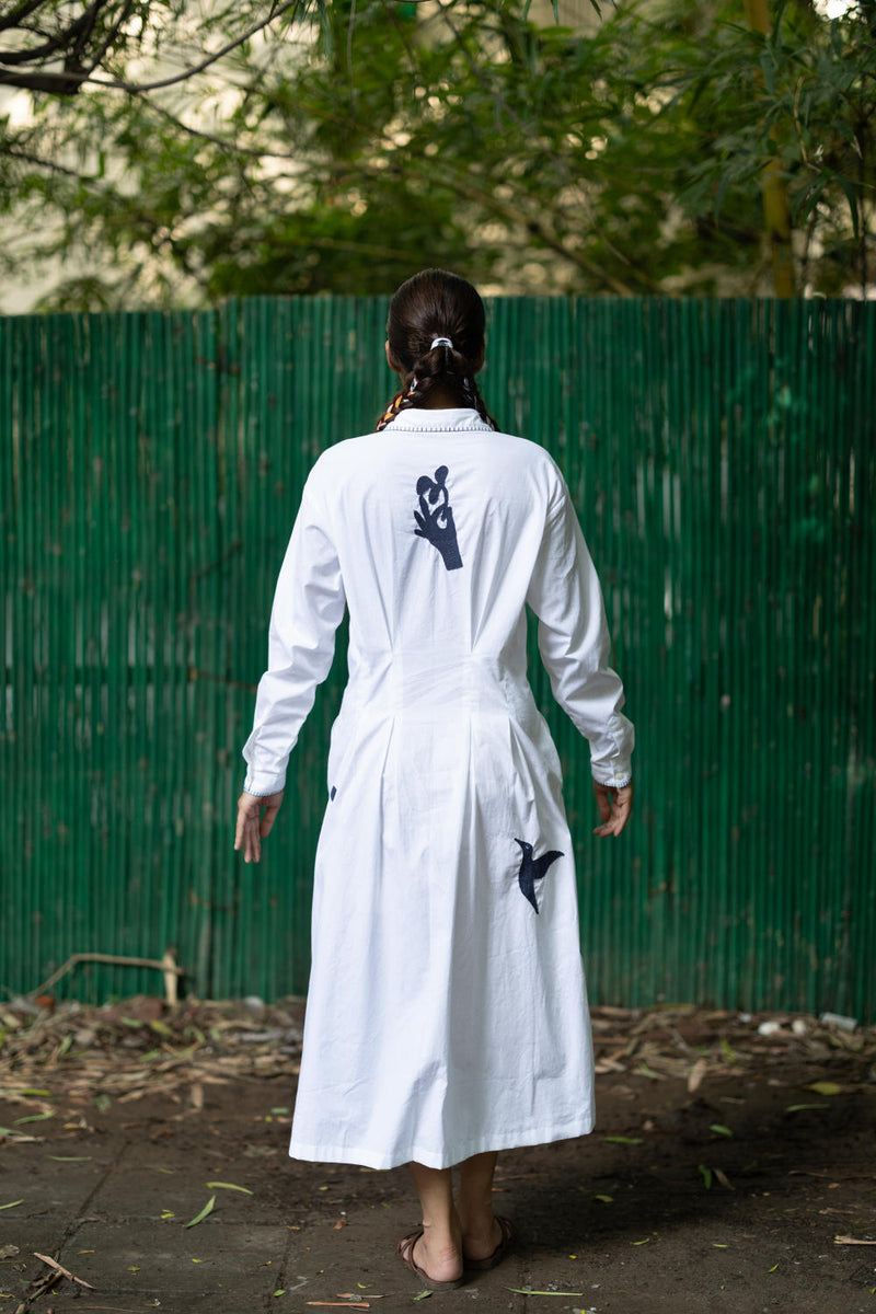 Cecile White Dress by Doodlage in white color for women Worldwide