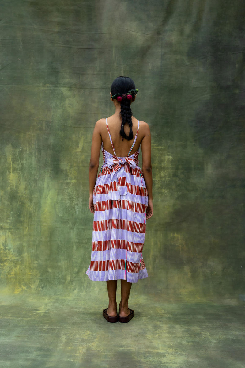Mary Striped Dress mul by Doodlage in multi color for women Worldwide