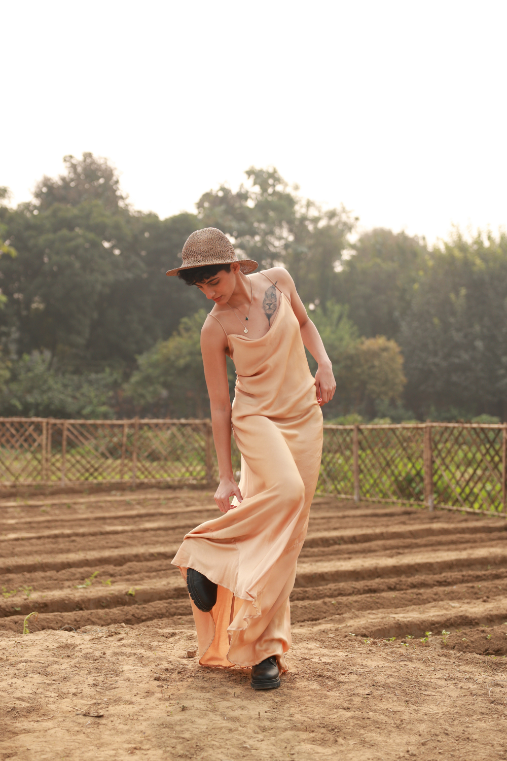 LOLA BEIGE DRESS