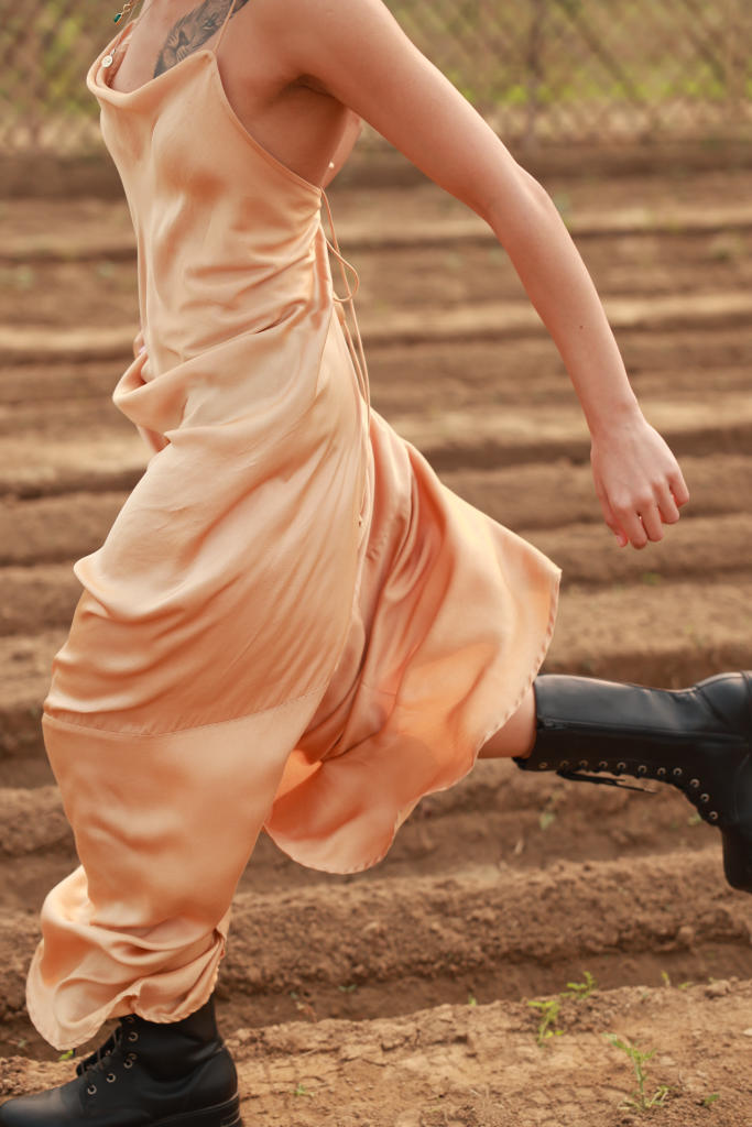 LOLA BEIGE DRESS bemberg by Doodlage in beige color for women Worldwide