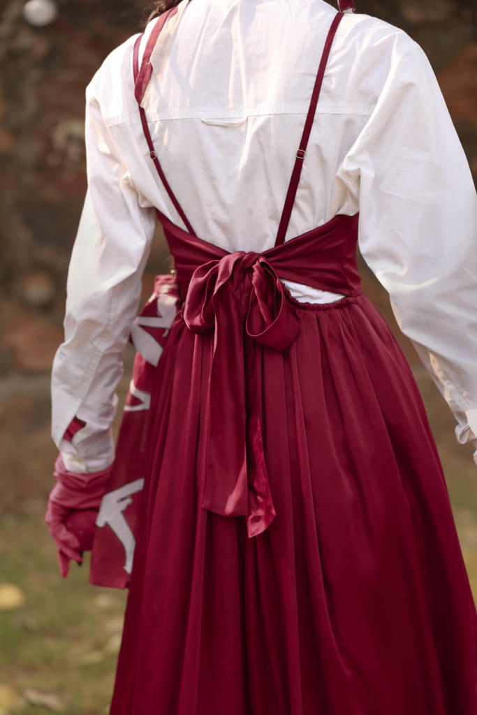 MARY RED DRESS bemberg by Doodlage in red color for women Worldwide