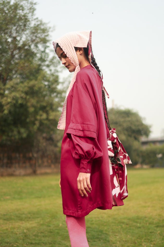 ALICE RED DRESS bemberg by Doodlage in red color for women Worldwide
