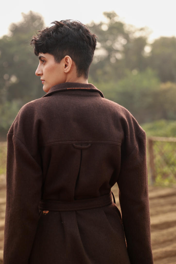 WILLOW BROWN OVERCOAT by Doodlage in brown color for Worldwide