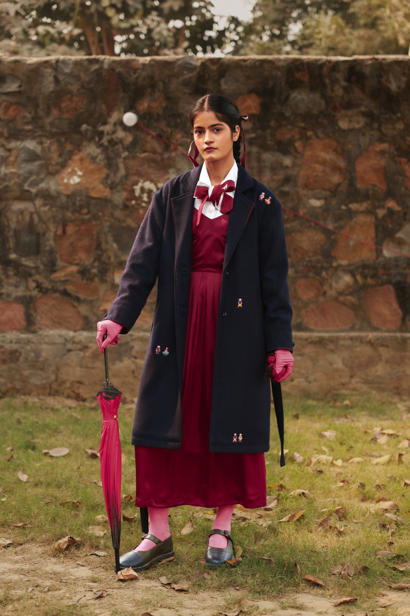 WILLOW BLUE OVERCOAT by Doodlage in blue color for Worldwide
