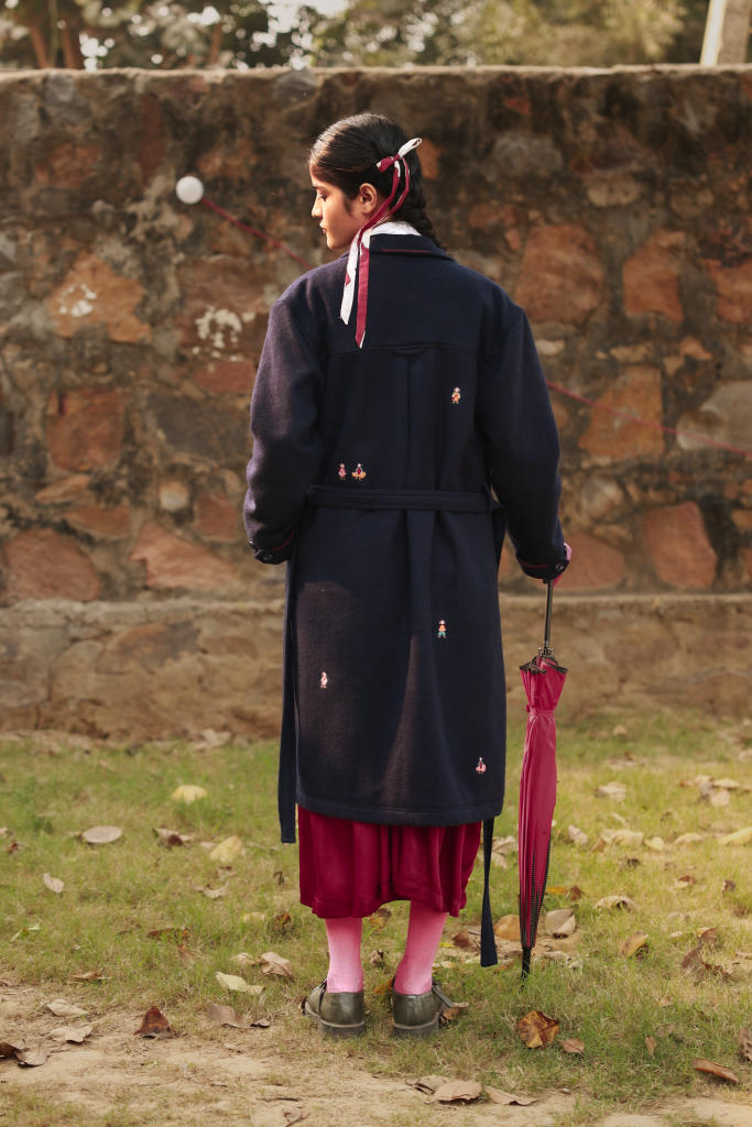 WILLOW BLUE OVERCOAT by Doodlage in blue color for Worldwide