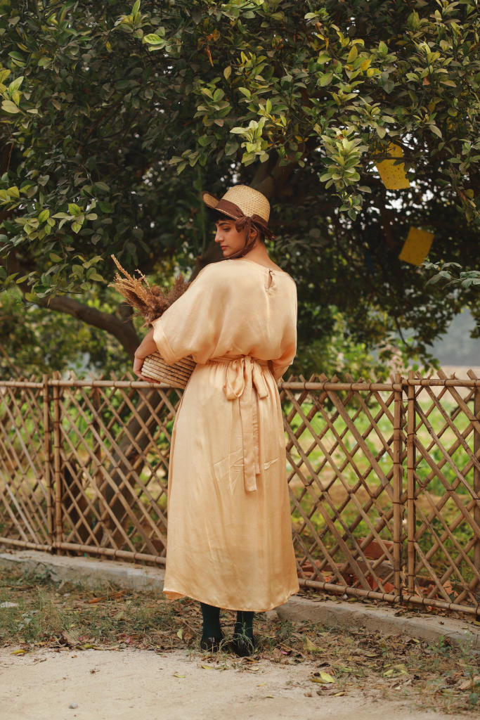 MIA BEIGE SKIRT bemberg by Doodlage in beige color for women Worldwide