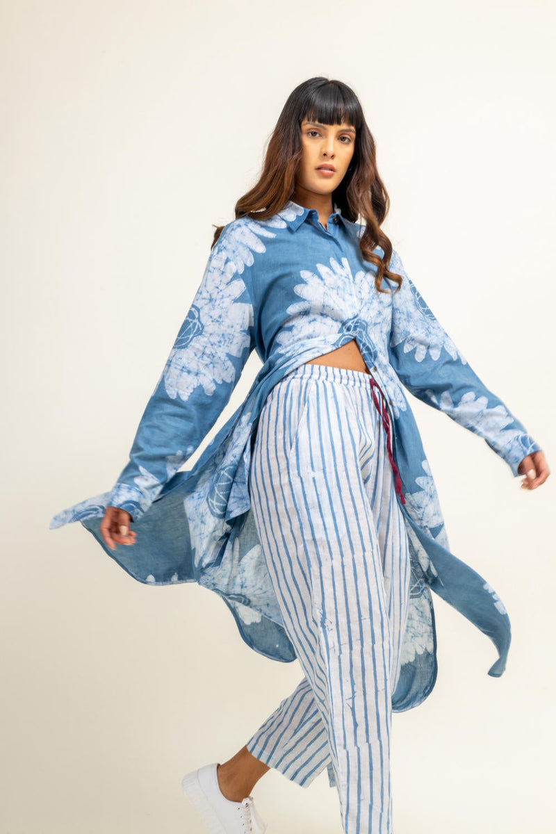 SEHELA FLORAL SET by Doodlage in blue color for women Worldwide