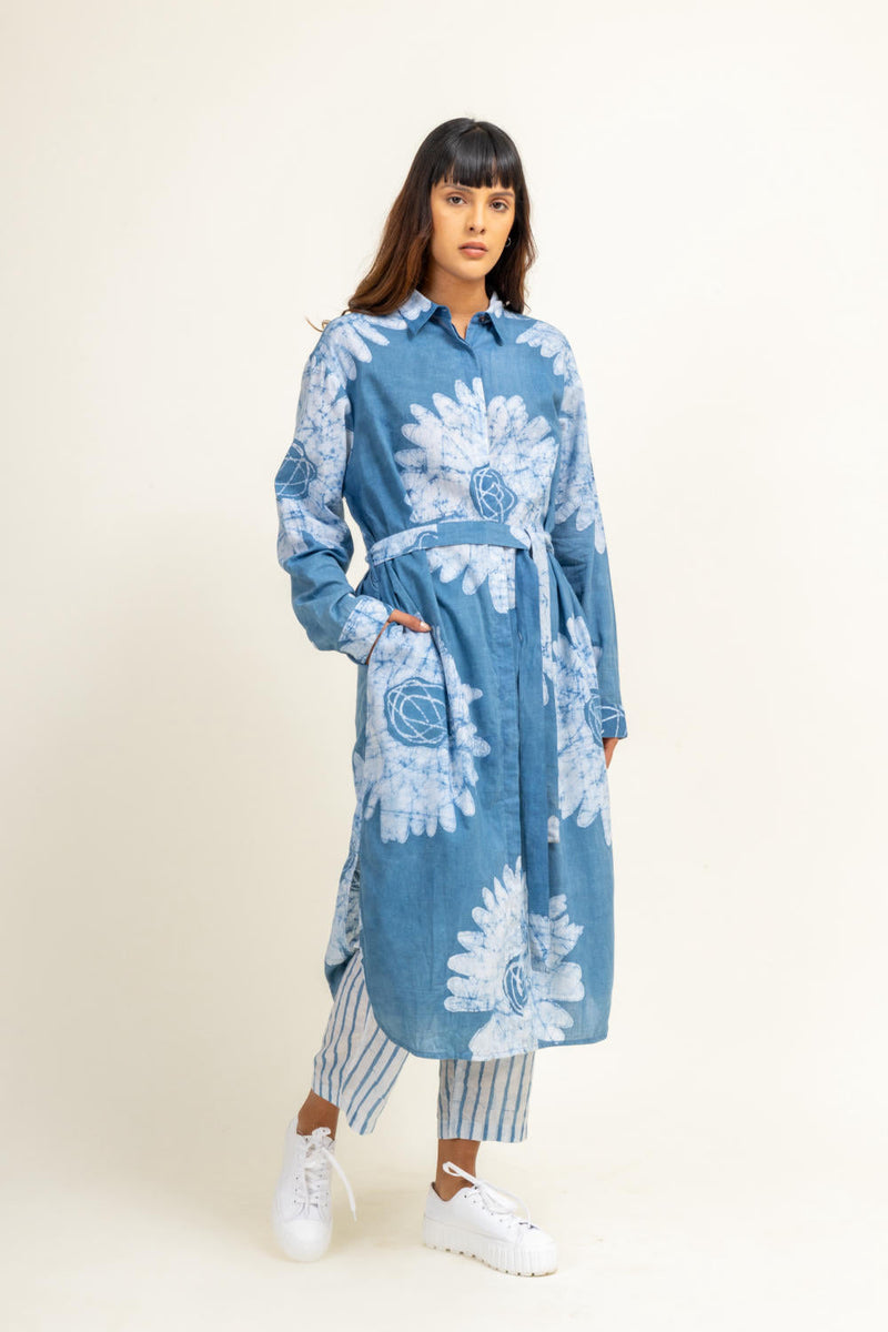 SEHELA FLORAL SET by Doodlage in blue color for women Worldwide