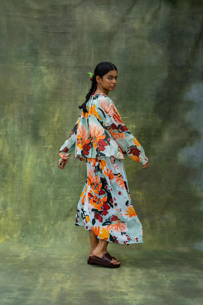 Aura Printed Set mul by Doodlage in multi color for women Worldwide