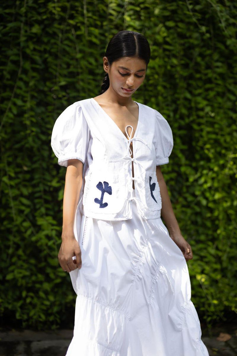 Fern White Set by Doodlage in white color for women Worldwide