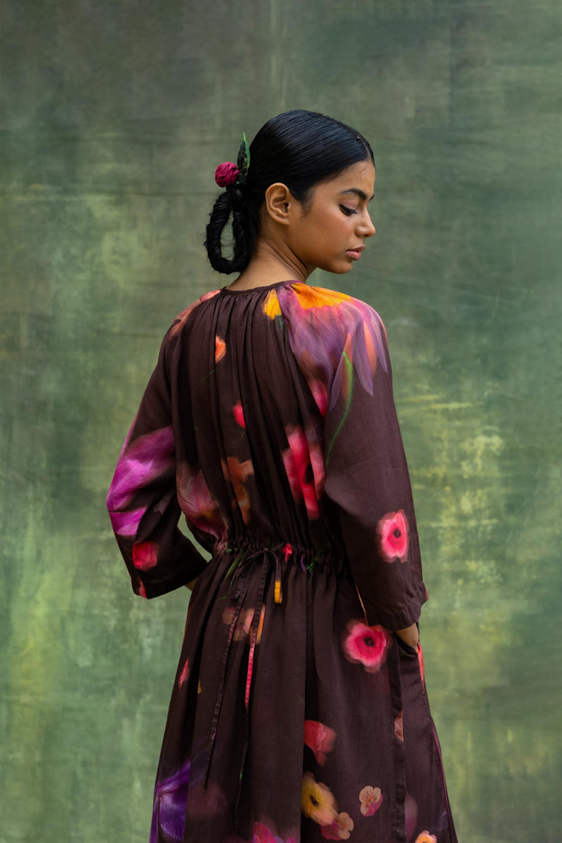 Hayde Printed Tunic by Doodlage in brown color for women Worldwide