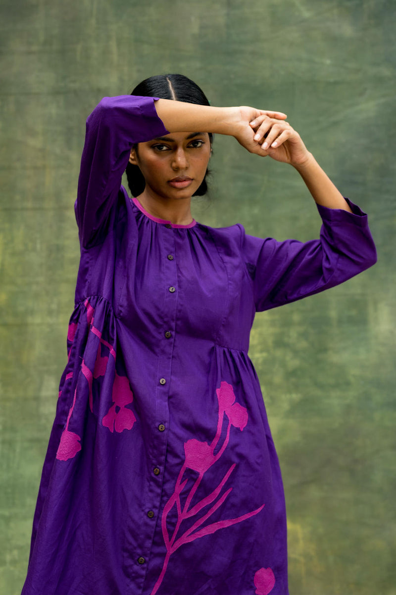 Naomi Embroidered Tunic by Doodlage in purple color for women Worldwide