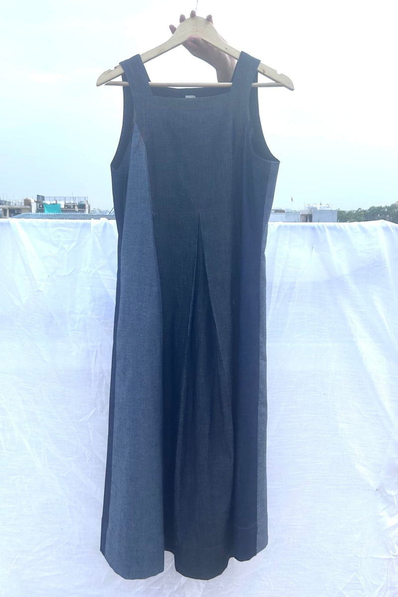 Natalie Denim Dress by Doodlage in blue color for women Worldwide