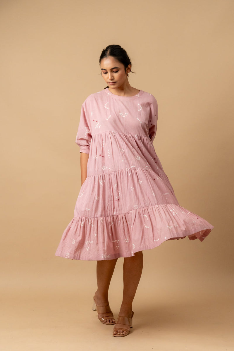 Adele One size dress by Doodlage in pink color for women Worldwide