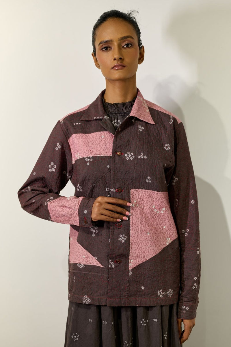 NORDIC BANDHANI JACKET cotton by Doodlage for women Worldwide