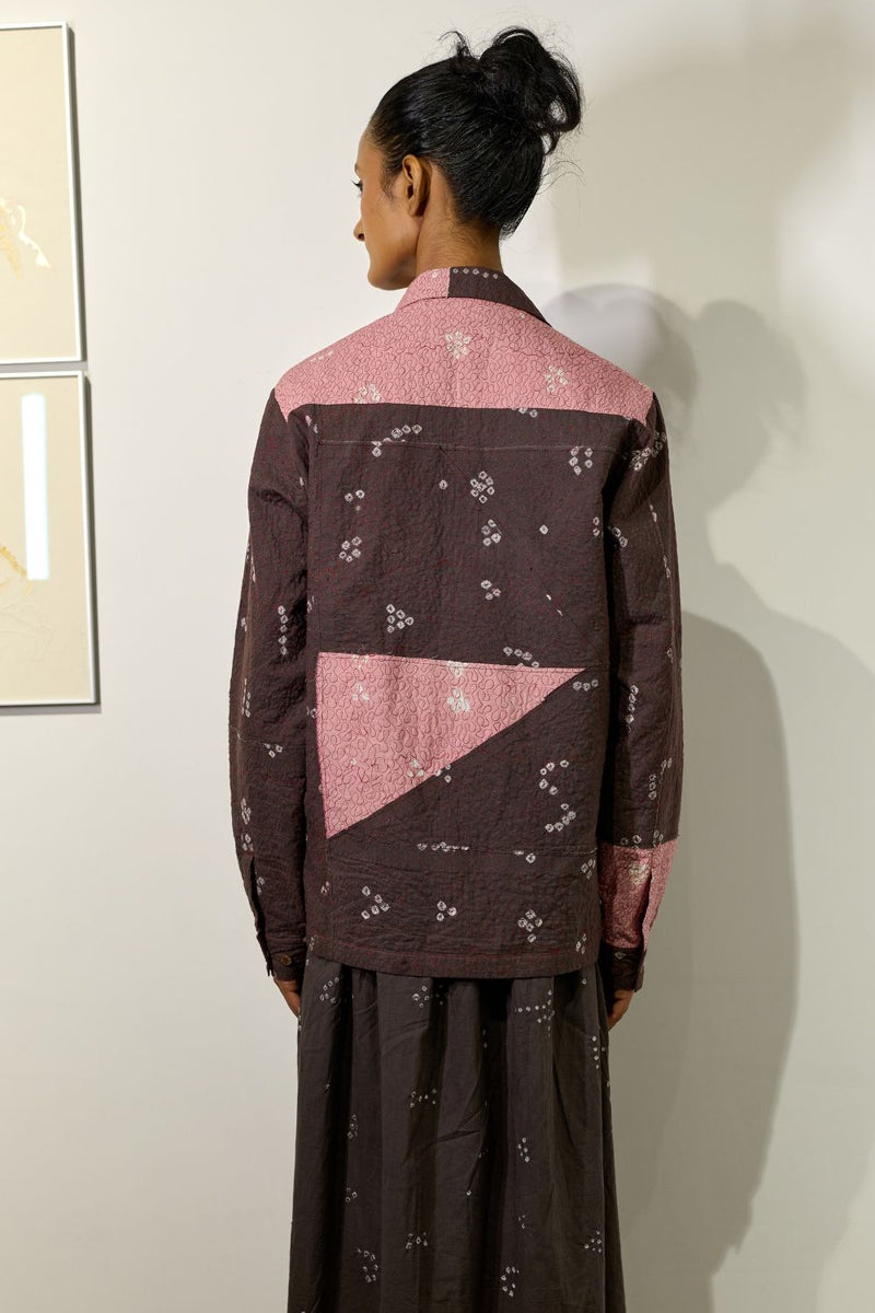 NORDIC BANDHANI JACKET cotton by Doodlage for women Worldwide